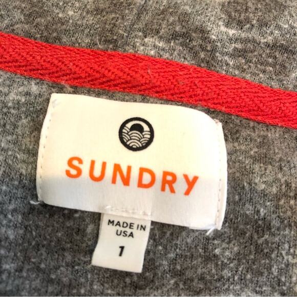 Sundry gray brown animal print open front cardigan size 1 or Small - Picture 12 of 15